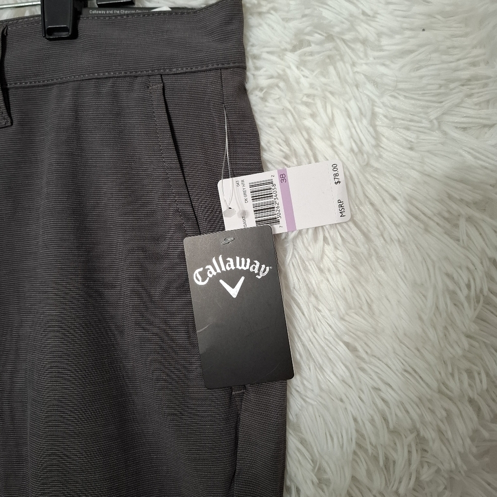 Callaway Men's Opti-Dri Golf Shorts Size 38W Gray New - Picture 4 of 14